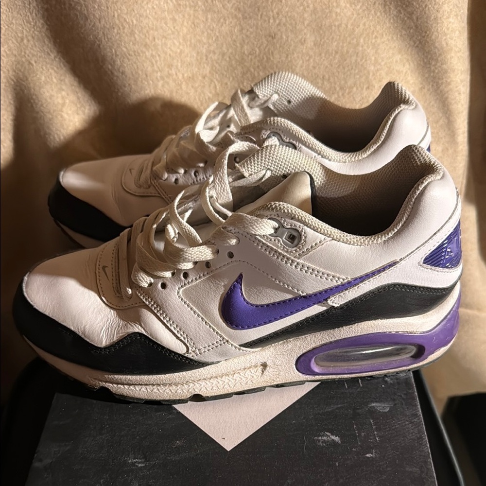 Nike White and Purple Sneakers
